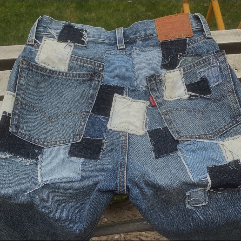 Levi Strauss denim patch 501 jeans